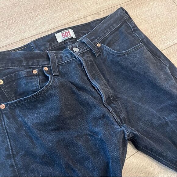 Levi’s Men’s Original 501 Straight Leg Button Fly Black Jean Size 34x30 - Picture 6 of 6